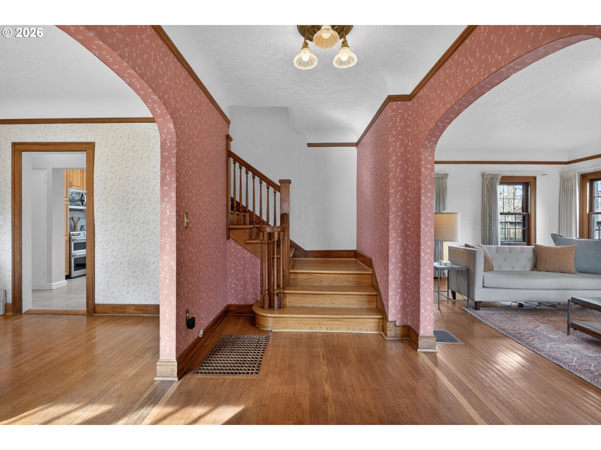 6971 North Vincent Avenue Portland, OR 97217 - Photo 3 of 48 a living room with furniture and a wooden floor
