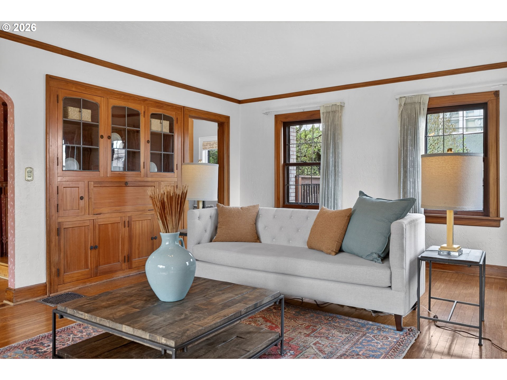 6971 North Vincent Avenue Portland, OR 97217 - Photo 10 of 48 a living room with furniture and wooden floor