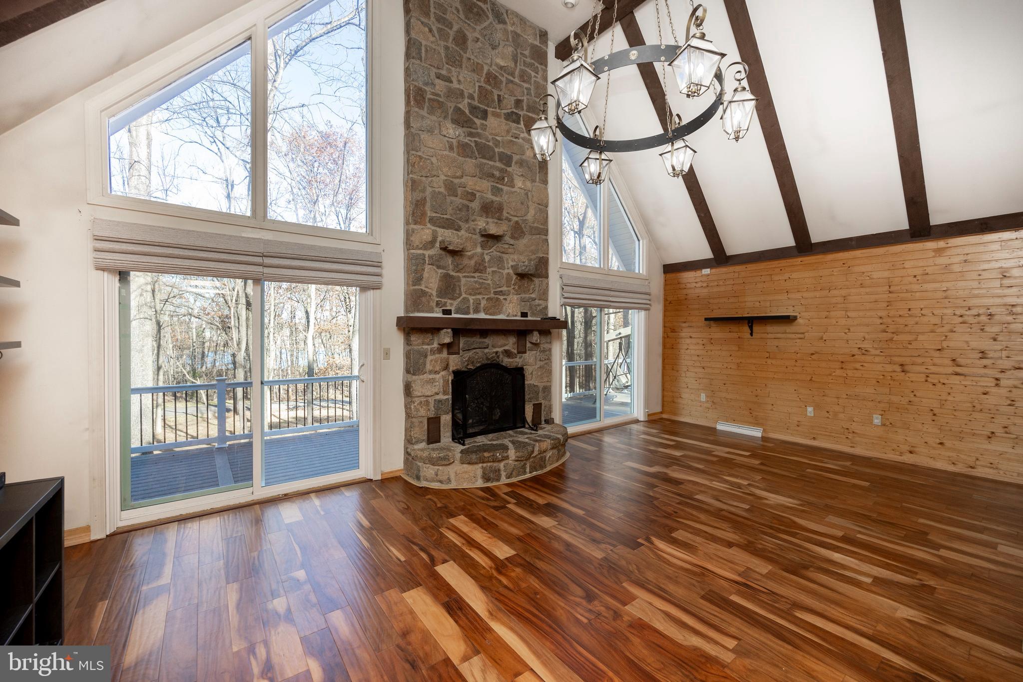 151 Bollinger Road Elverson, PA 19520 - Photo 6 of 37 Great Room with Floor-to-Ceiling Fireplace