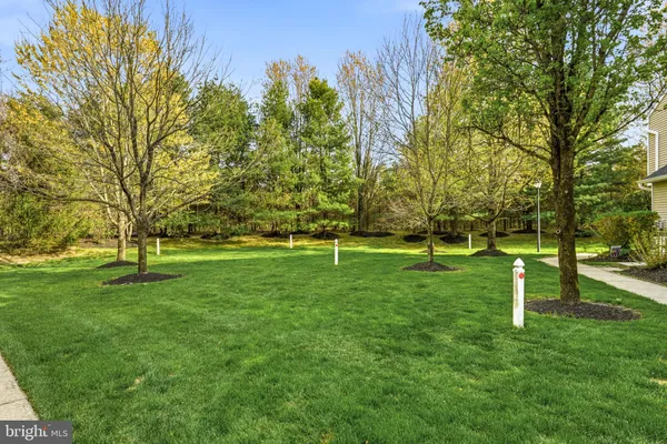 a park bench sitting in the middle of a park