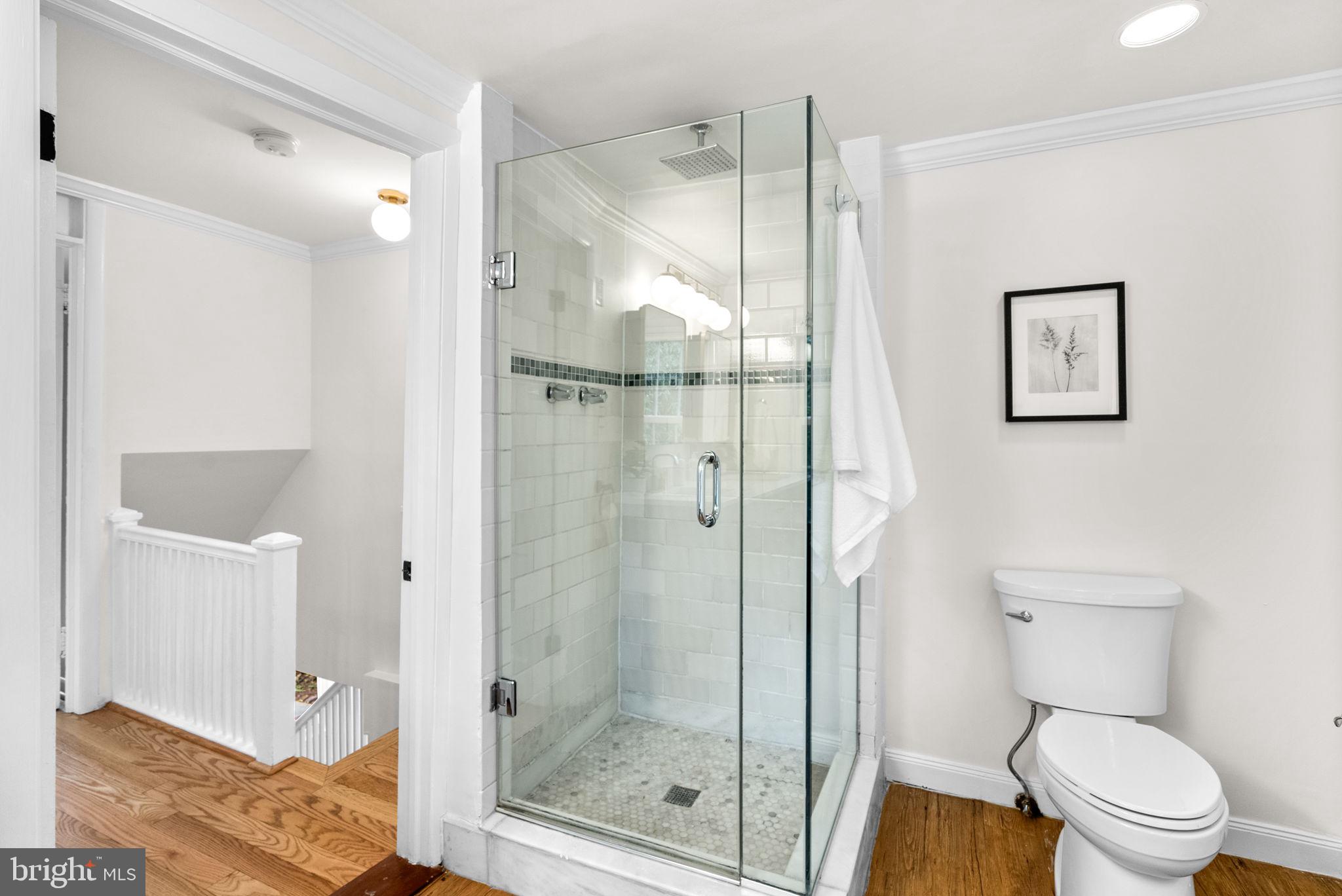 725 Silver Spring Avenue Silver Spring, MD 20910 - Photo 21 of 41 a bathroom with a shower a toilet and a sink