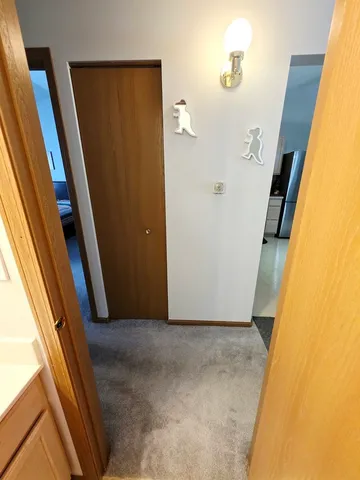 a view of an front door