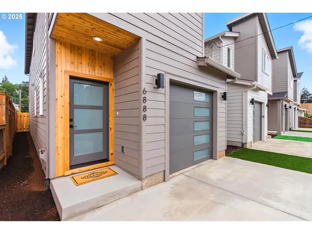 a backyard of a house