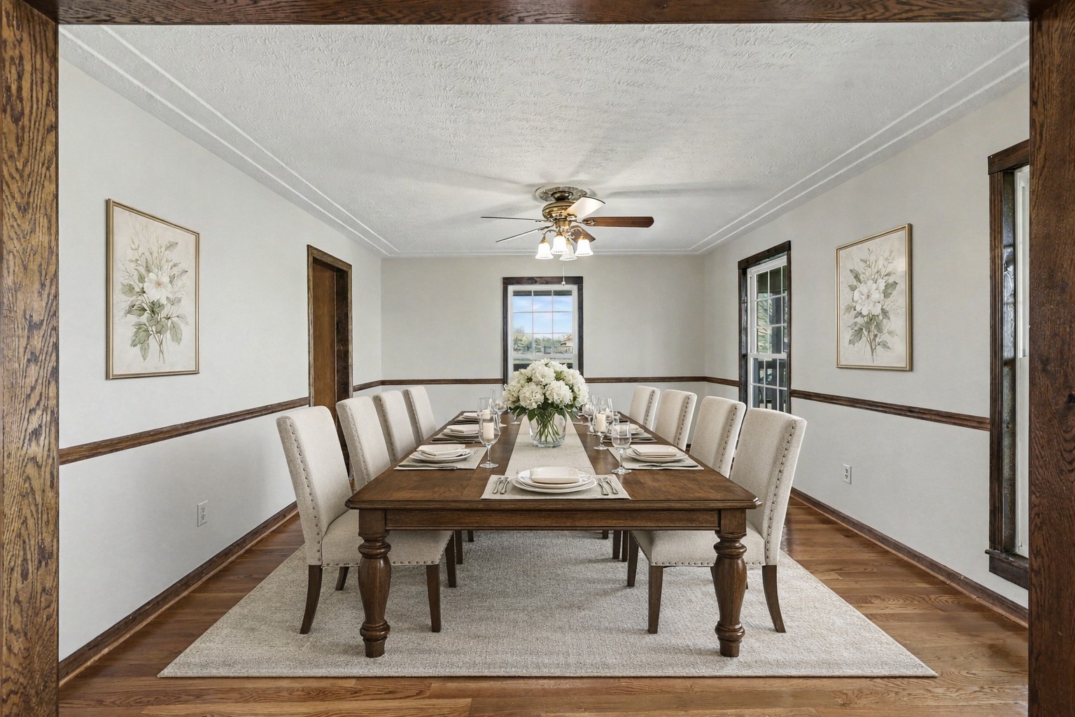 863 Rock Springs Road Castalian Springs, TN 37031 - Photo 16 of 36 a view of a dining room with furniture window and wooden floor