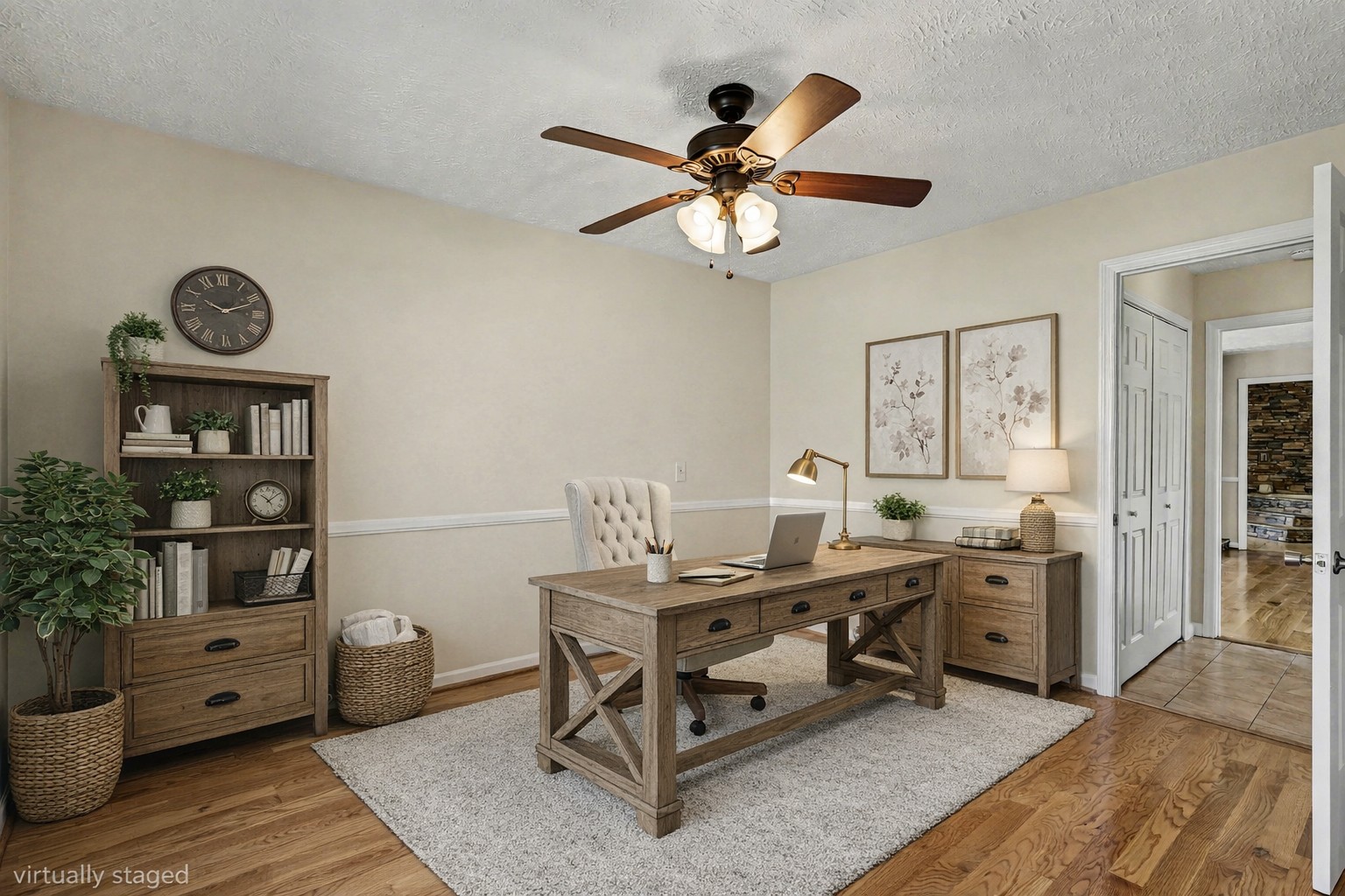 863 Rock Springs Road Castalian Springs, TN 37031 - Photo 21 of 36 a view of a workspace with furniture and a window