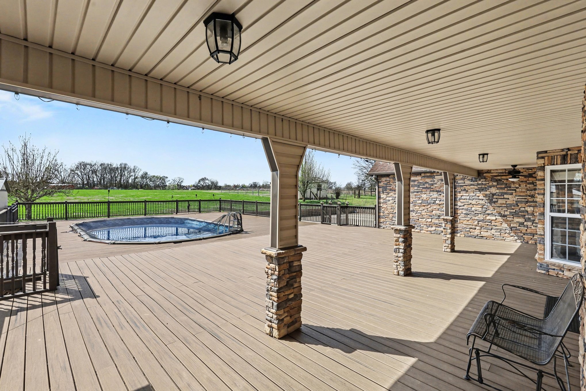 863 Rock Springs Road Castalian Springs, TN 37031 - Photo 31 of 36 a view of a patio with wooden floor