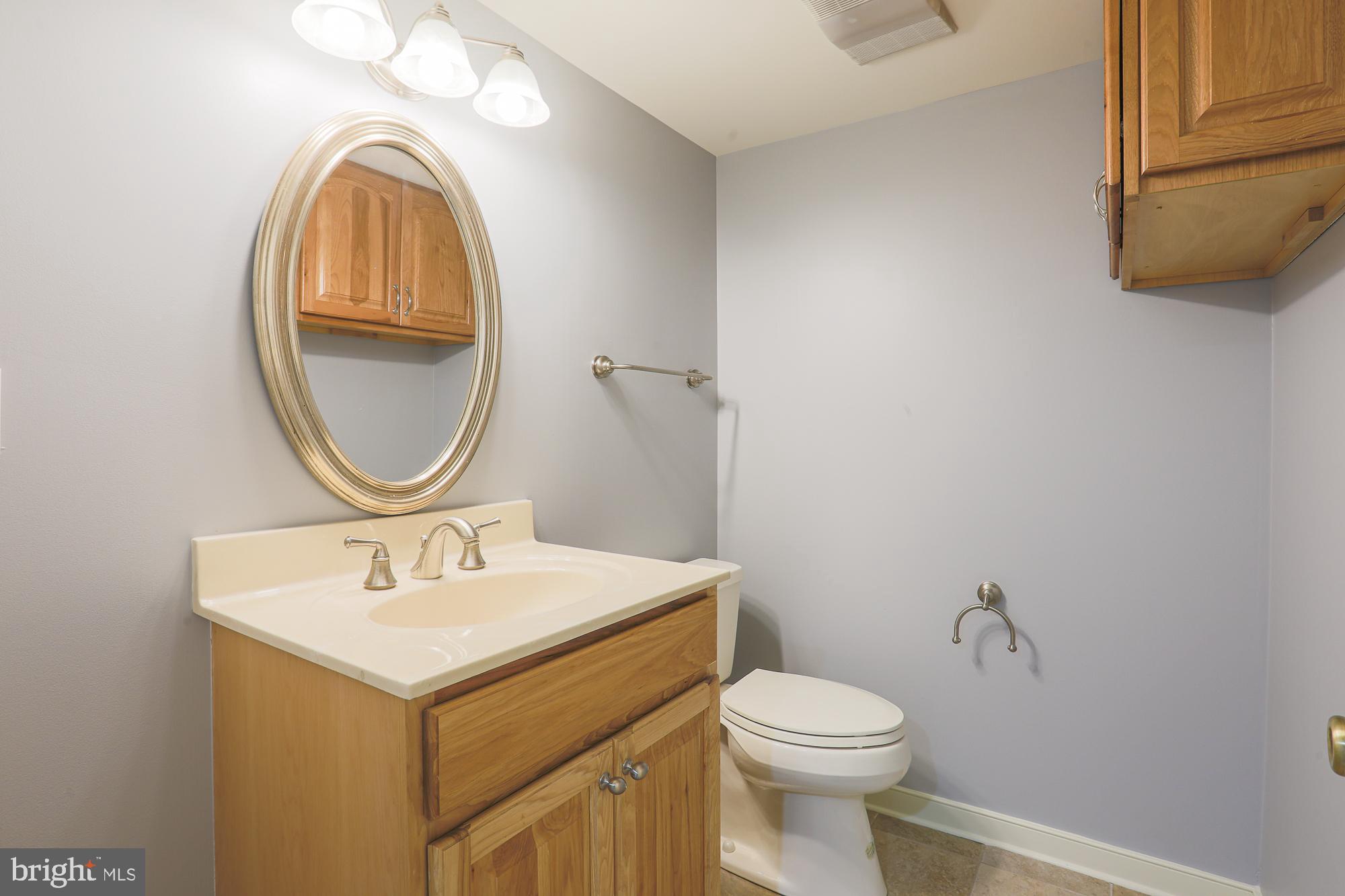 2509 Pinebrush Road Baltimore, MD 21209 - Photo 17 of 20 a bathroom with a sink mirror and toilet