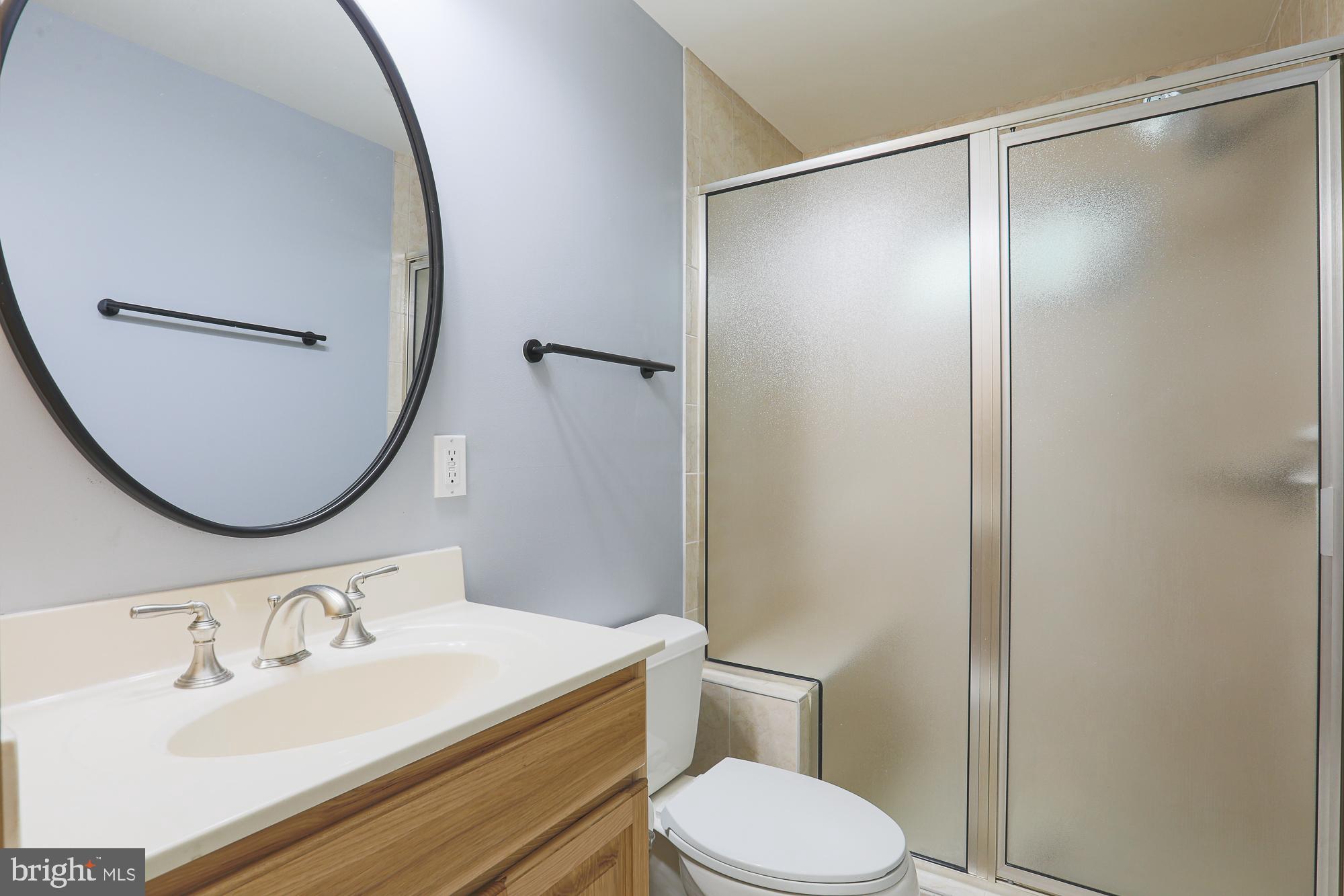 2509 Pinebrush Road Baltimore, MD 21209 - Photo 10 of 20 a bathroom with a sink toilet and mirror