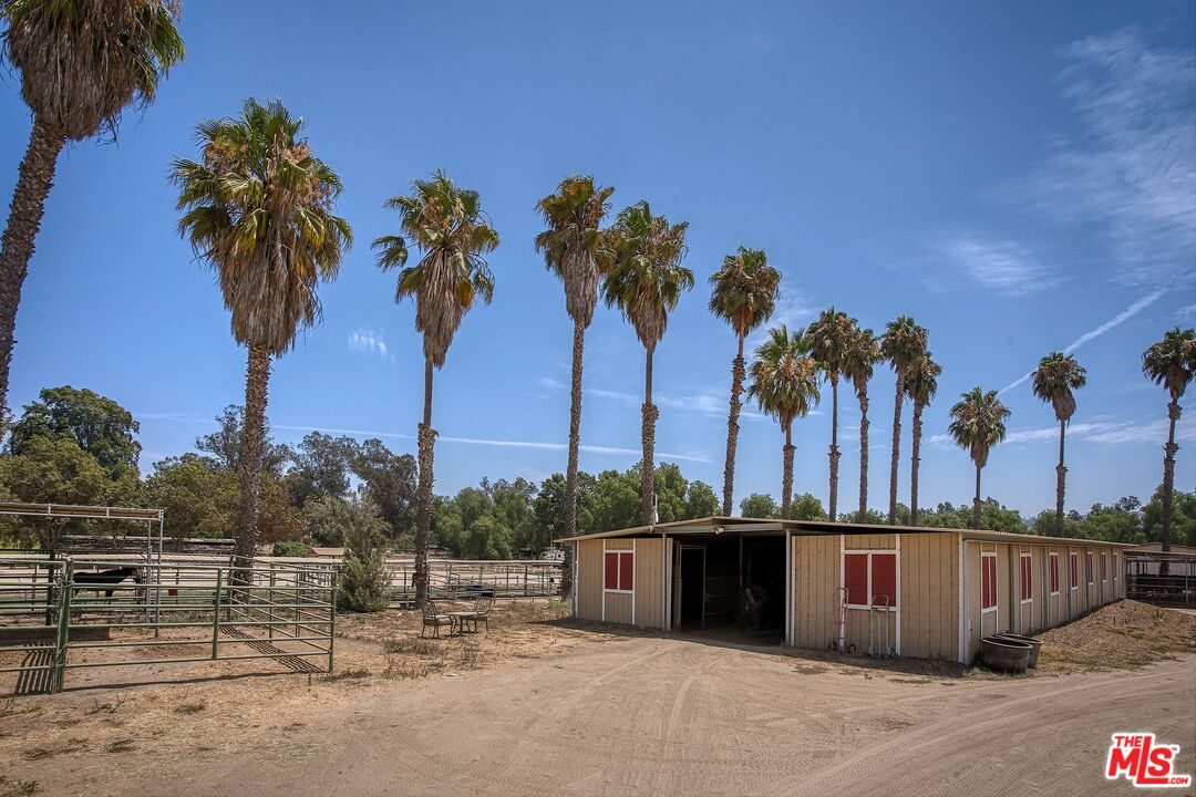 5565 Balcom Canyon Road Somis, CA 93066 - Photo 48 of 72 a view of a backyard with palm trees