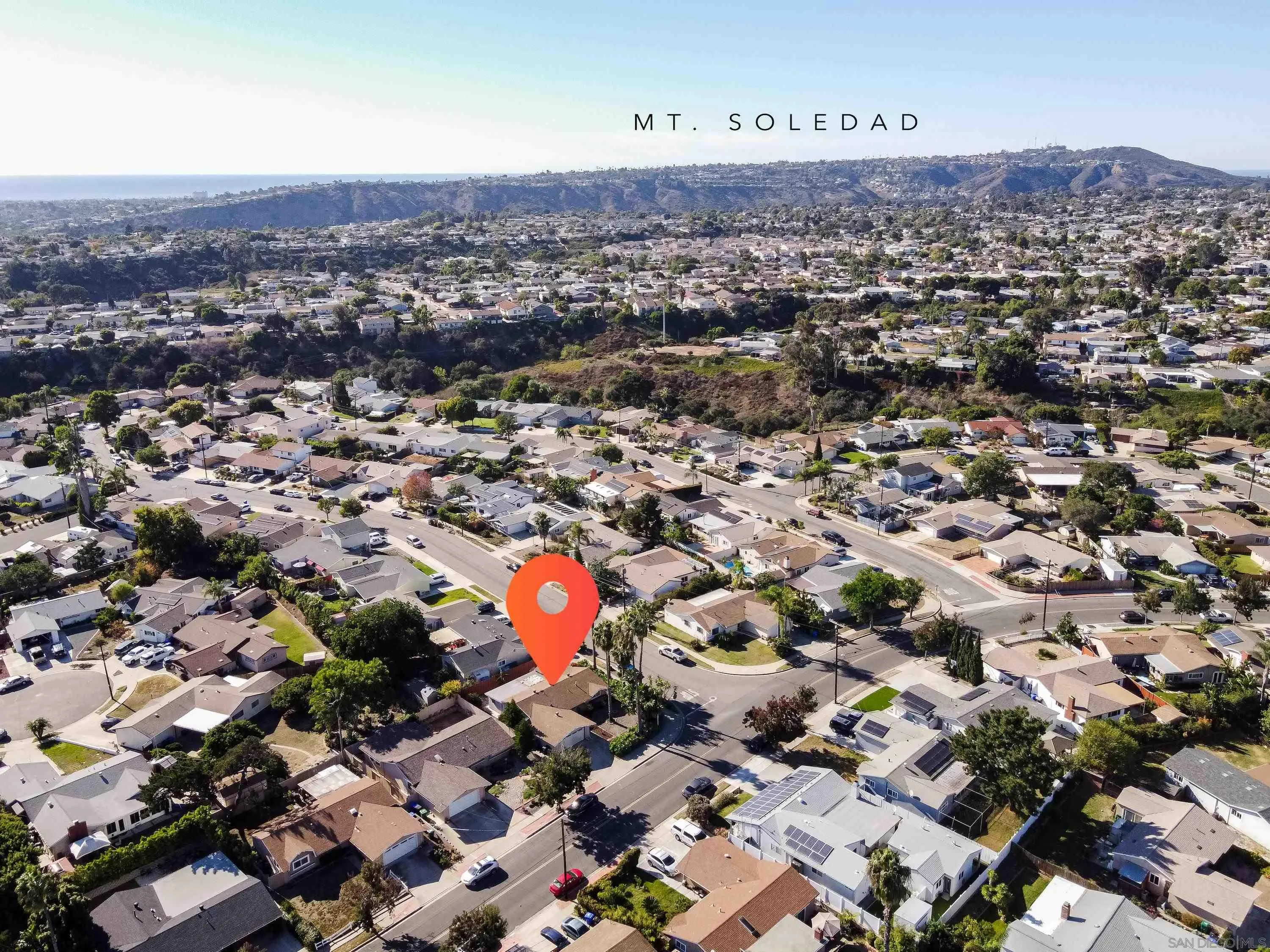 4390 Rolfe Road San Diego, CA 92117 - Photo 27 of 28 an aerial view of a city with lots of residential buildings