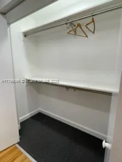 a close view of closet