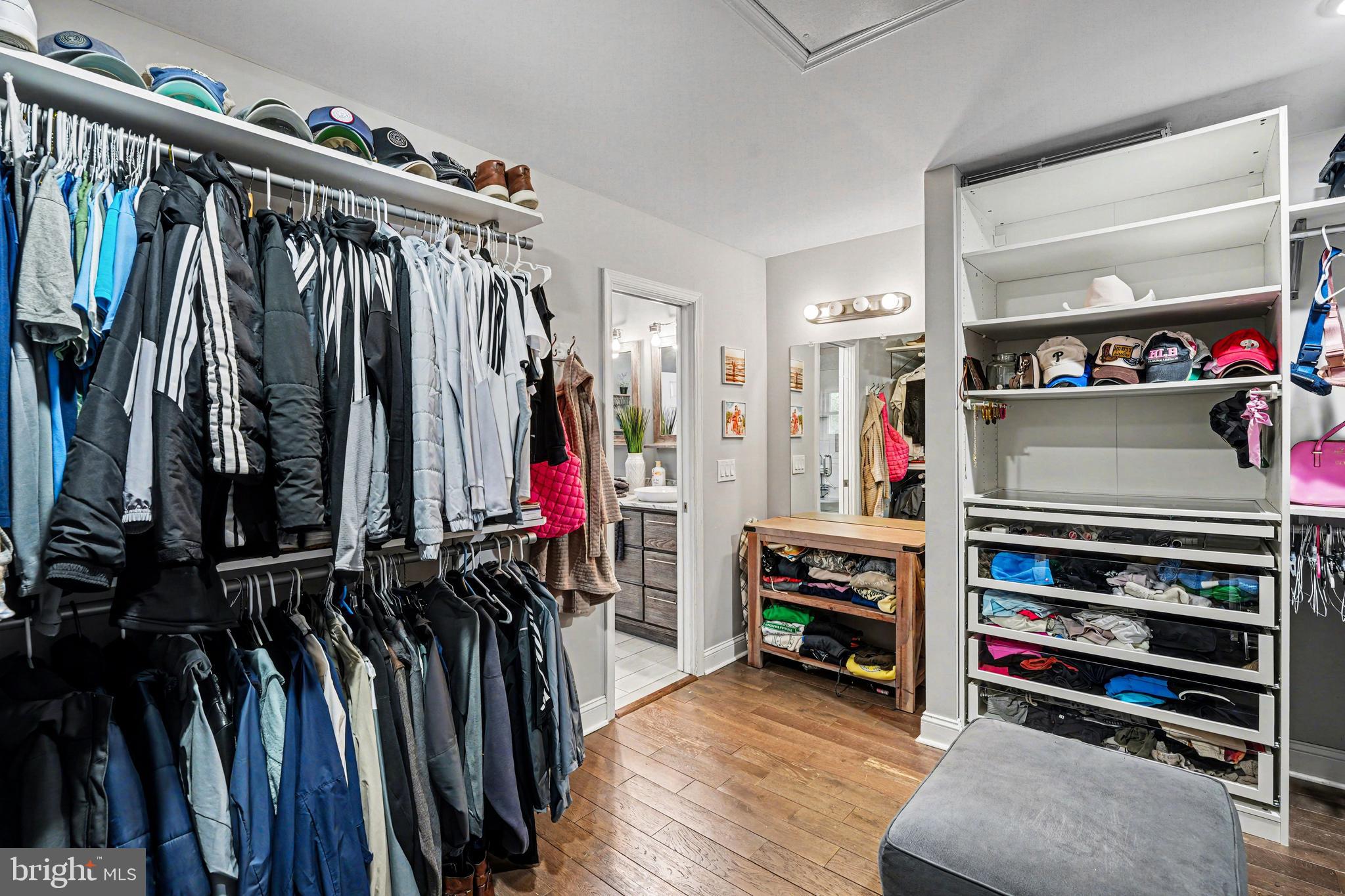 443 Woodcrest Road Wayne, PA 19087 - Photo 30 of 63 a view of walk in closet with clothes and shoes