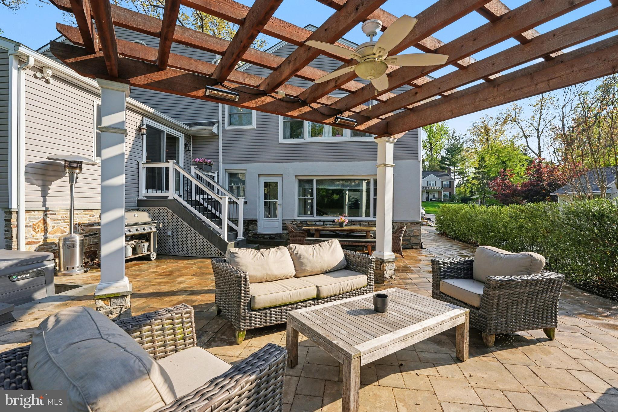 443 Woodcrest Road Wayne, PA 19087 - Photo 45 of 63 a outdoor living space with patio furniture and wooden floor