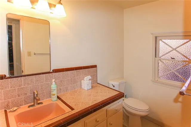 a bathroom with a sink and a toilet