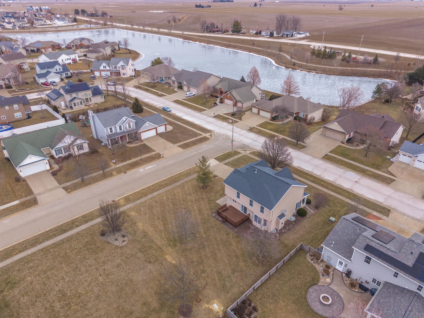 2409 Sanford Lane Normal, IL 61761 - Photo 58 of 62 an aerial view of a house with a ocean view