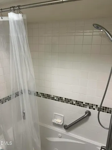 a close view of a shower