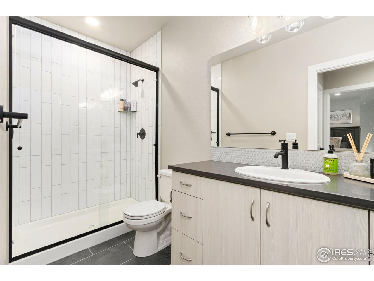 6709 Stone Point Drive Timnath, CO 80547 - Photo 35 of 41 a bathroom with a sink a toilet and shower