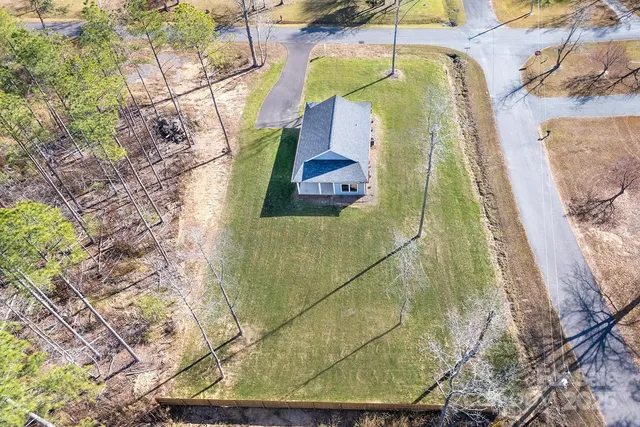 a bird view of a house