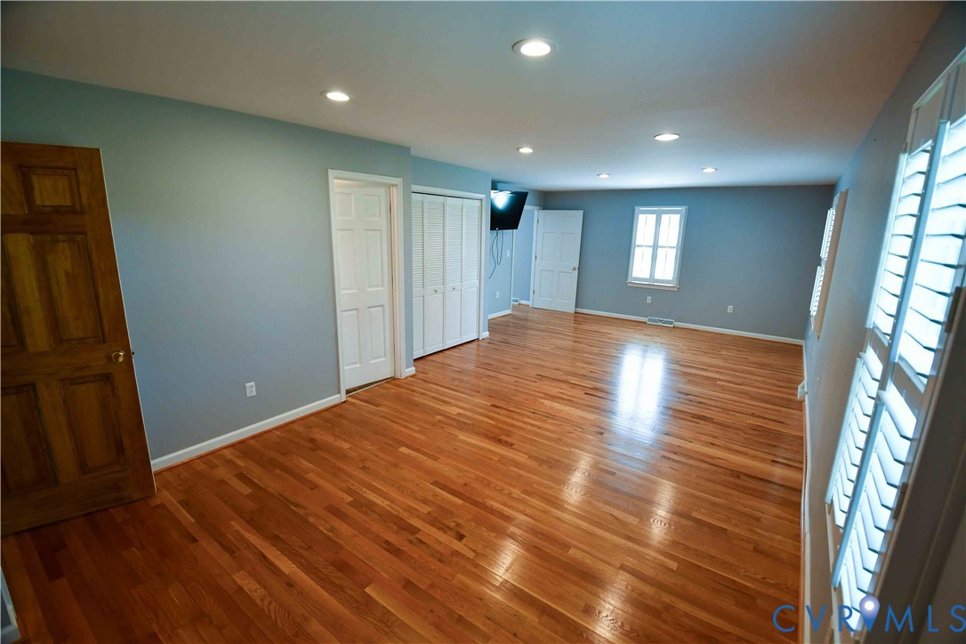 288 Daniel Road Blackstone, VA 23824 - Photo 20 of 38 Unfurnished bedroom with recessed lighting, wood f