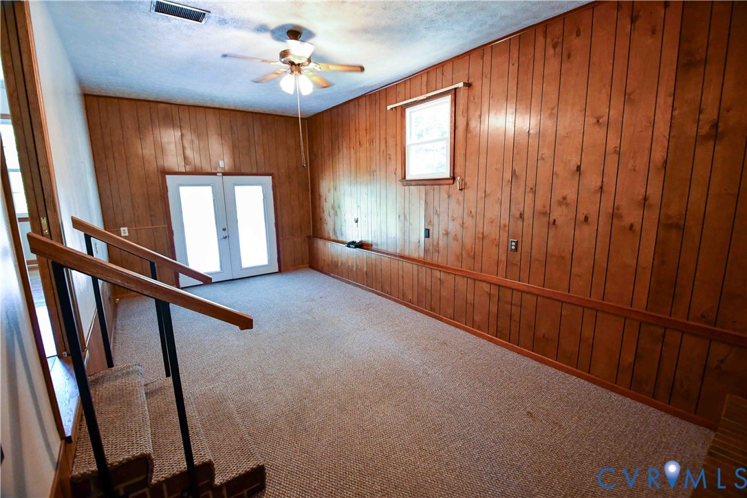 288 Daniel Road Blackstone, VA 23824 - Photo 23 of 38 Carpeted foyer entrance featuring french doors, wo