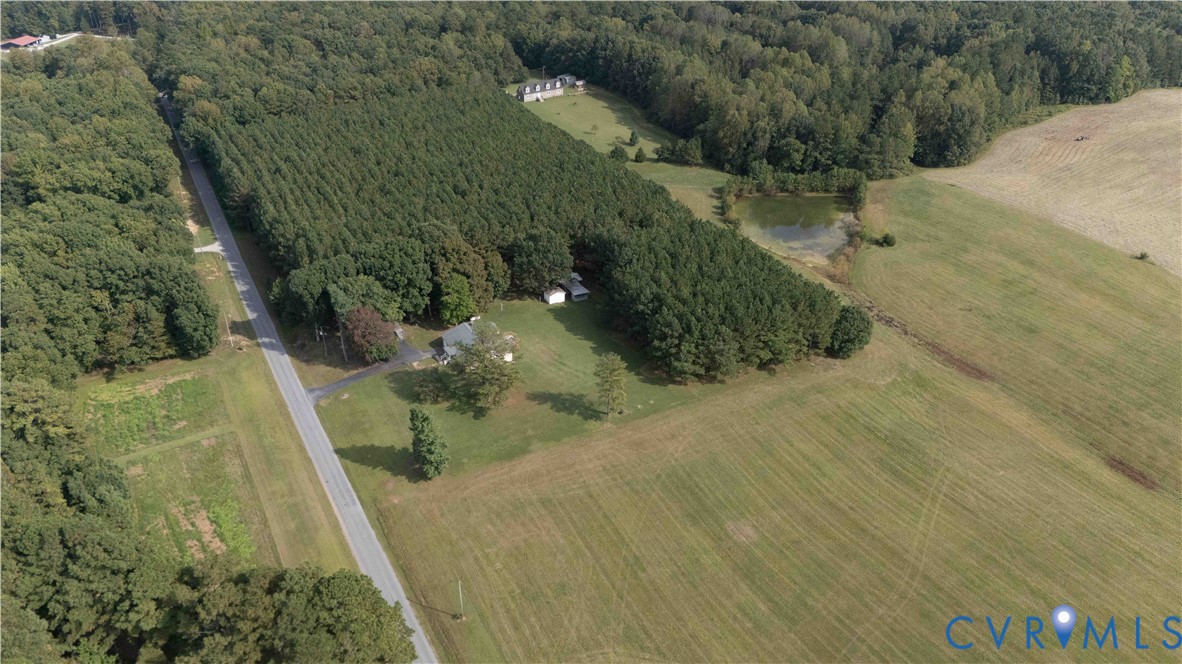 288 Daniel Road Blackstone, VA 23824 - Photo 31 of 38 Aerial view of property's location with a heavily