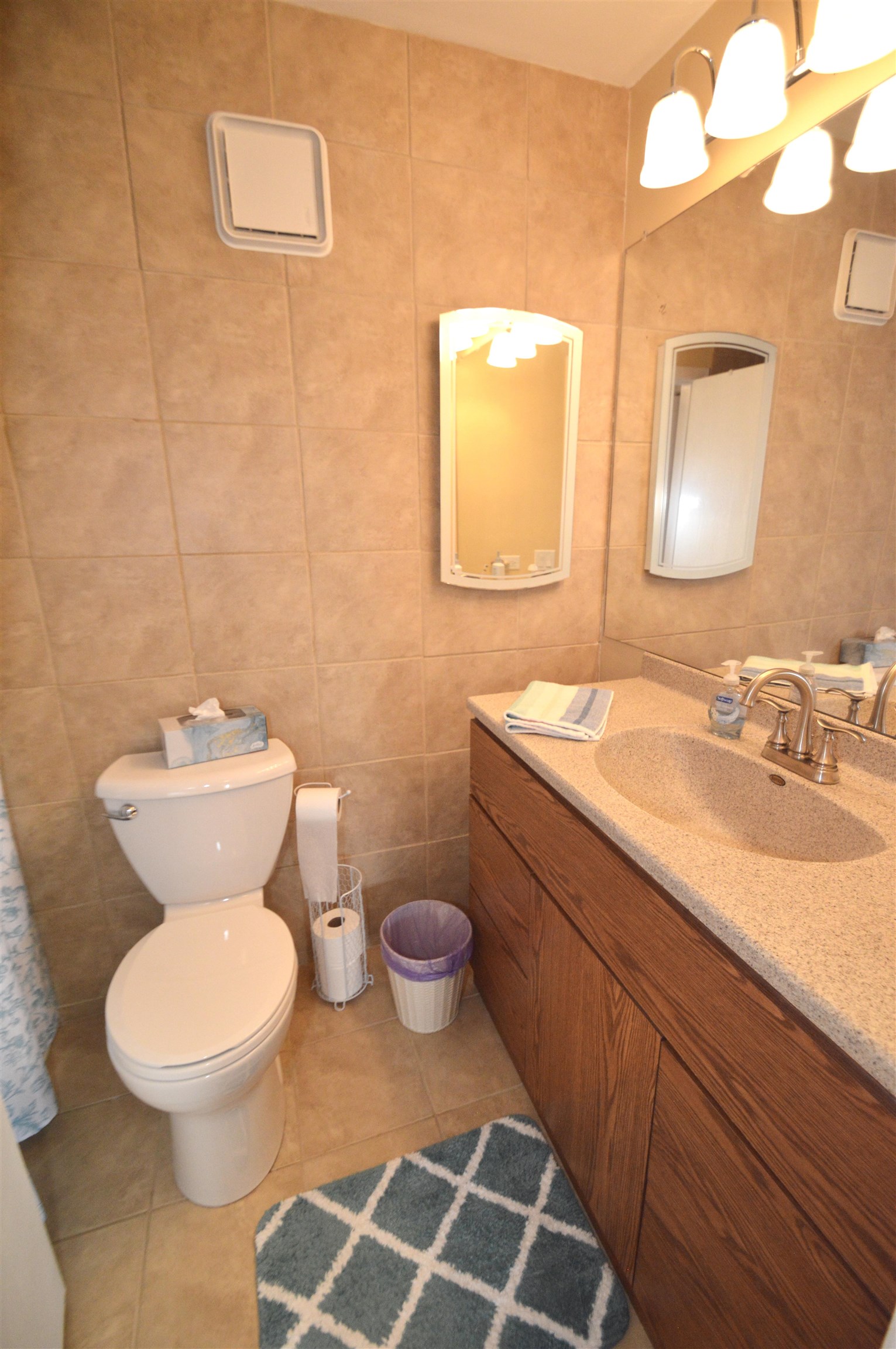 3265 Kirchoff Road Rolling Meadows, IL 60008 - Photo 11 of 14 a bathroom with a toilet sink and mirror