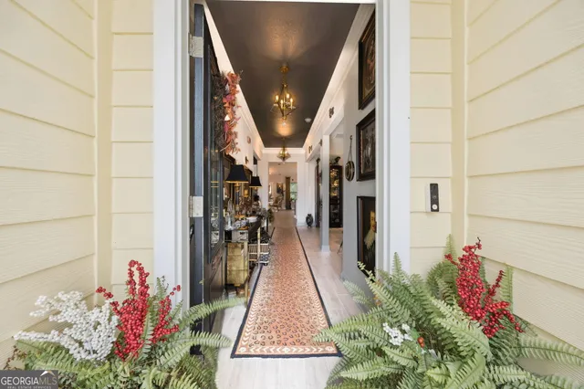 a view of a entryway door of the house