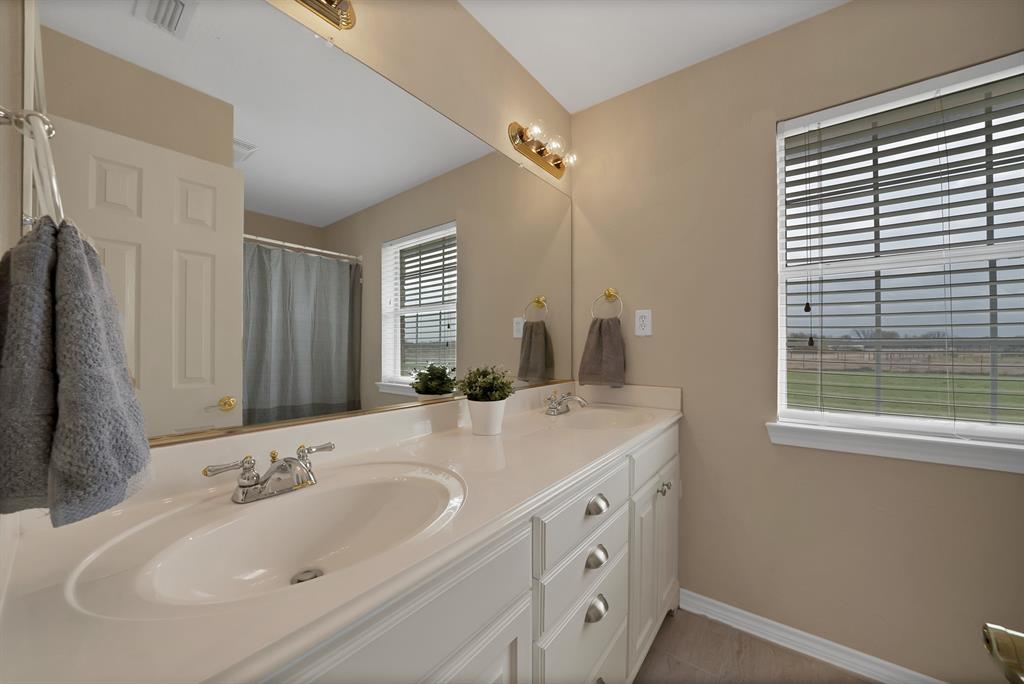 11692 Foutch Road Pilot Point, TX 76258 - Photo 24 of 40 a bathroom with a tub sink and mirror