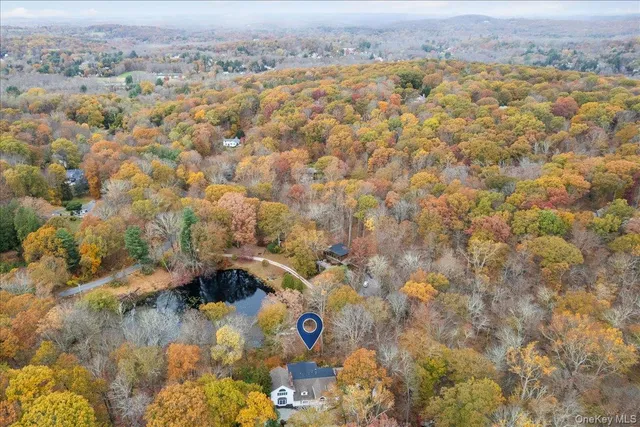 a view of city and mountain