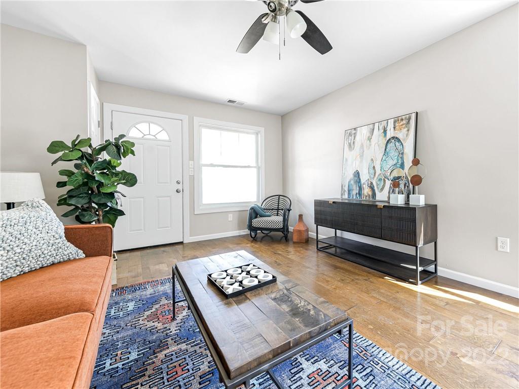 202 Sycamore Cv Road, Unit 1 Asheville, NC 28803 - Photo 2 of 10 a living room with furniture and a potted plant