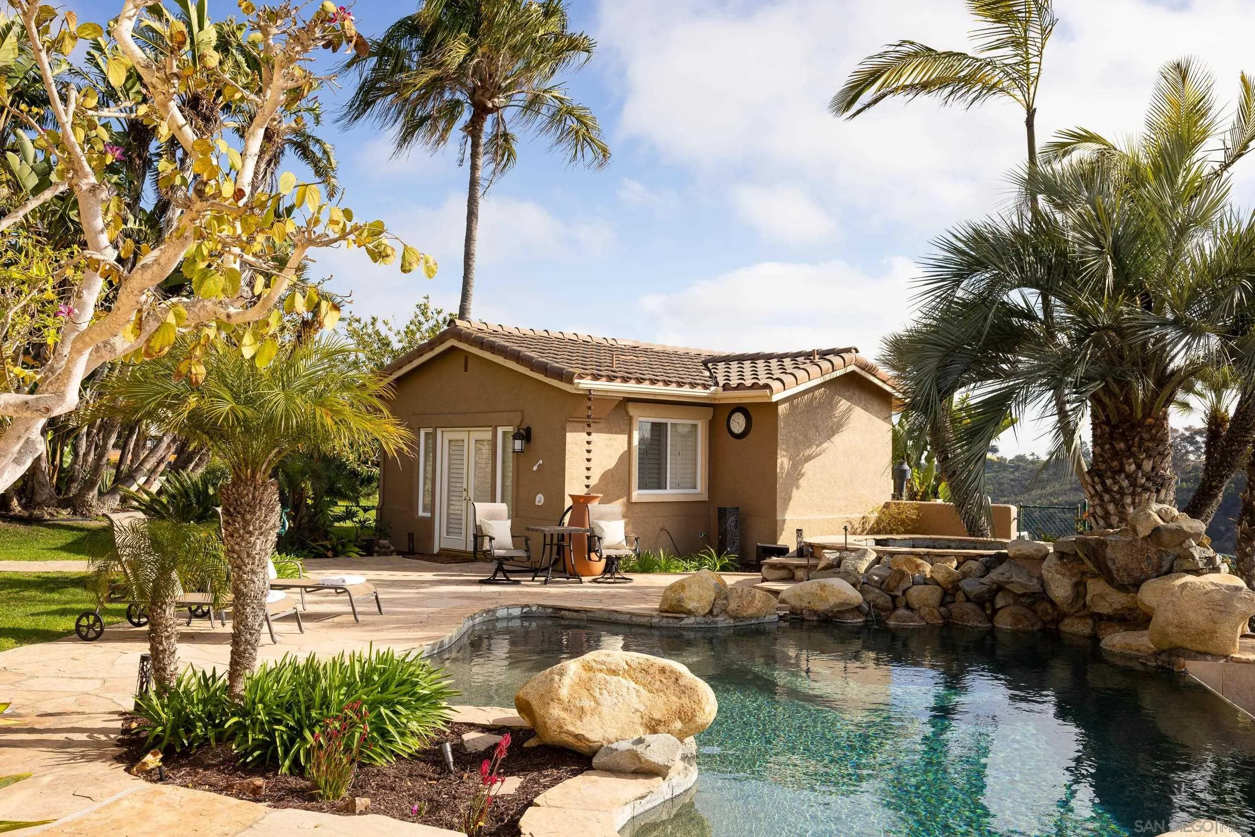 1786 Swallowtail Road Encinitas, CA 92024 - Photo 29 of 46 a front view of a house with swimming pool and porch