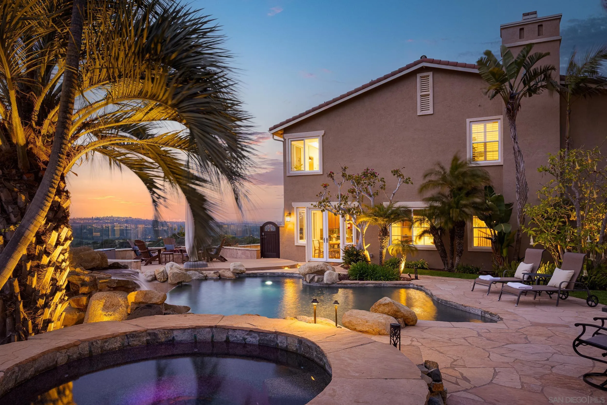 1786 Swallowtail Road Encinitas, CA 92024 - Photo 30 of 46 a view of a house with swimming pool and sitting area