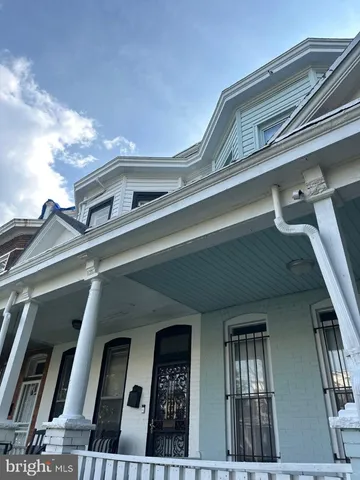 a front view of a building