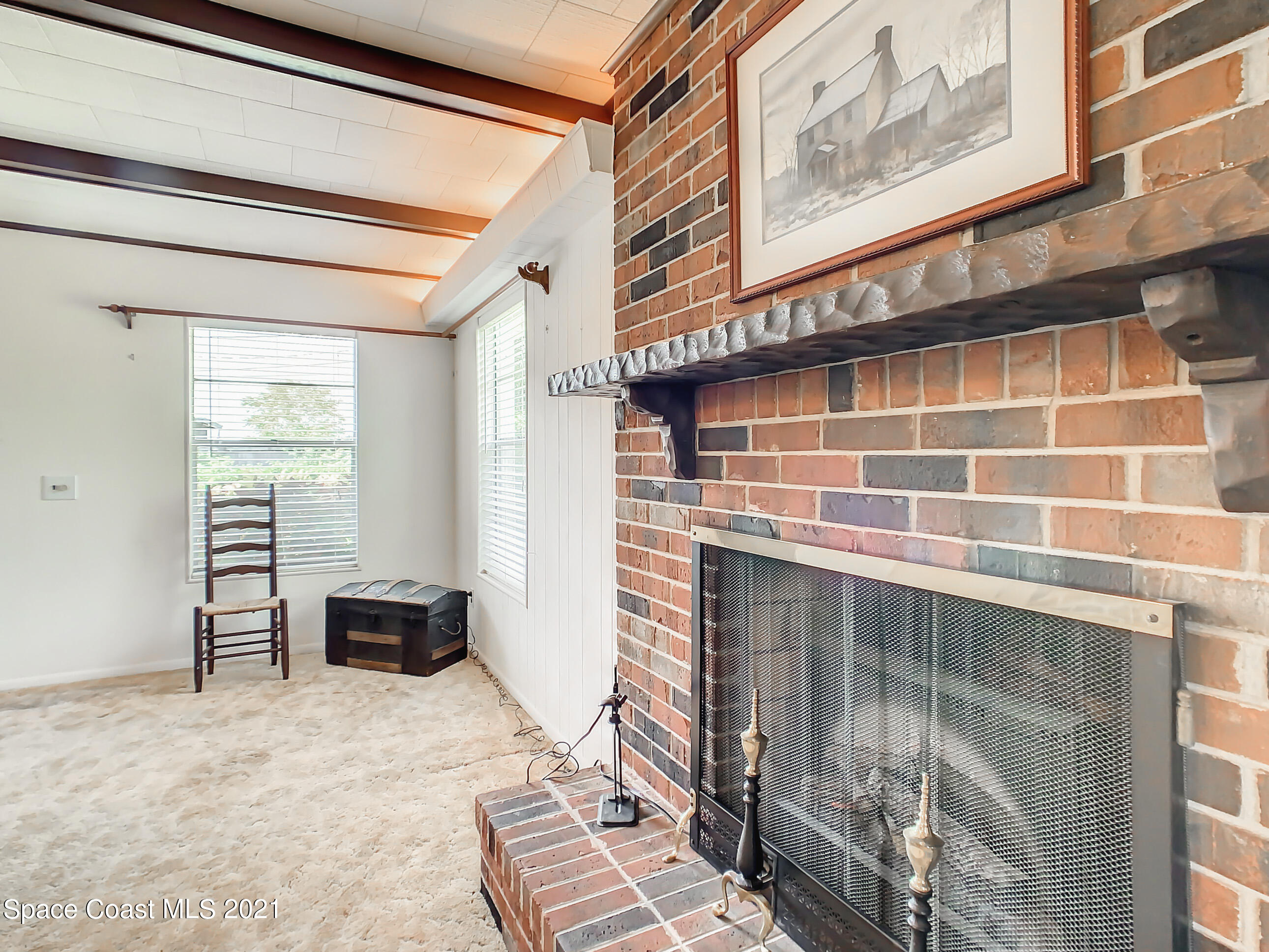940 Forest Road Titusville, FL 32780 - Photo 16 of 33 Fireplace!