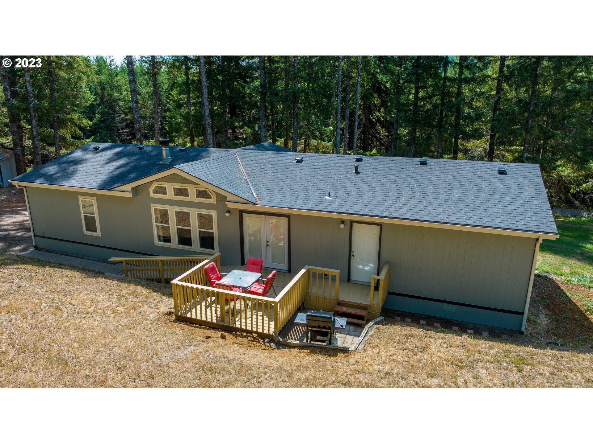 22575 Southwest Grand Ronde Road Grand Ronde, OR 97347 - Photo 36 of 46 a aerial view of a house with garden