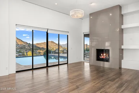 a house view with a garden space