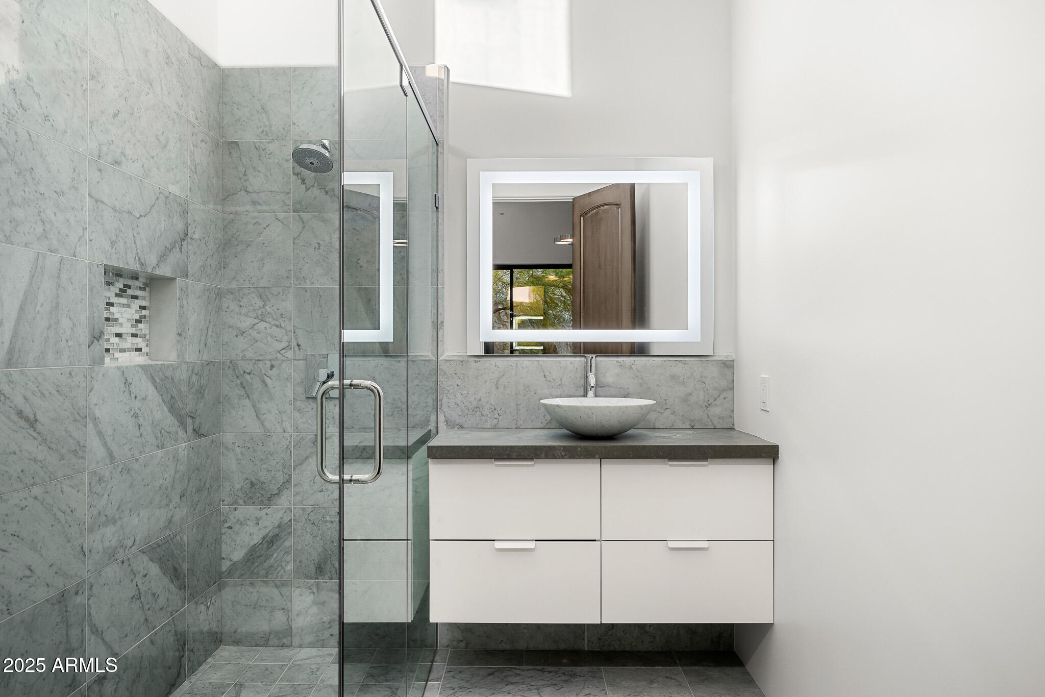 4129 East Sandy Mountain Road Paradise Valley, AZ 85253 - Photo 49 of 76 a bathroom with a sink and a mirror