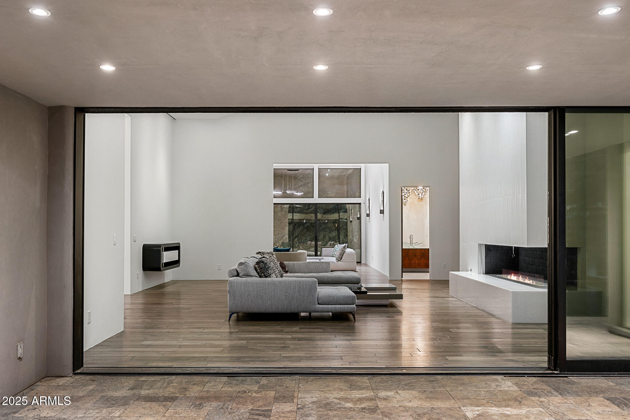 4129 East Sandy Mountain Road Paradise Valley, AZ 85253 - Photo 69 of 76 72main living from lounge deck_twilight