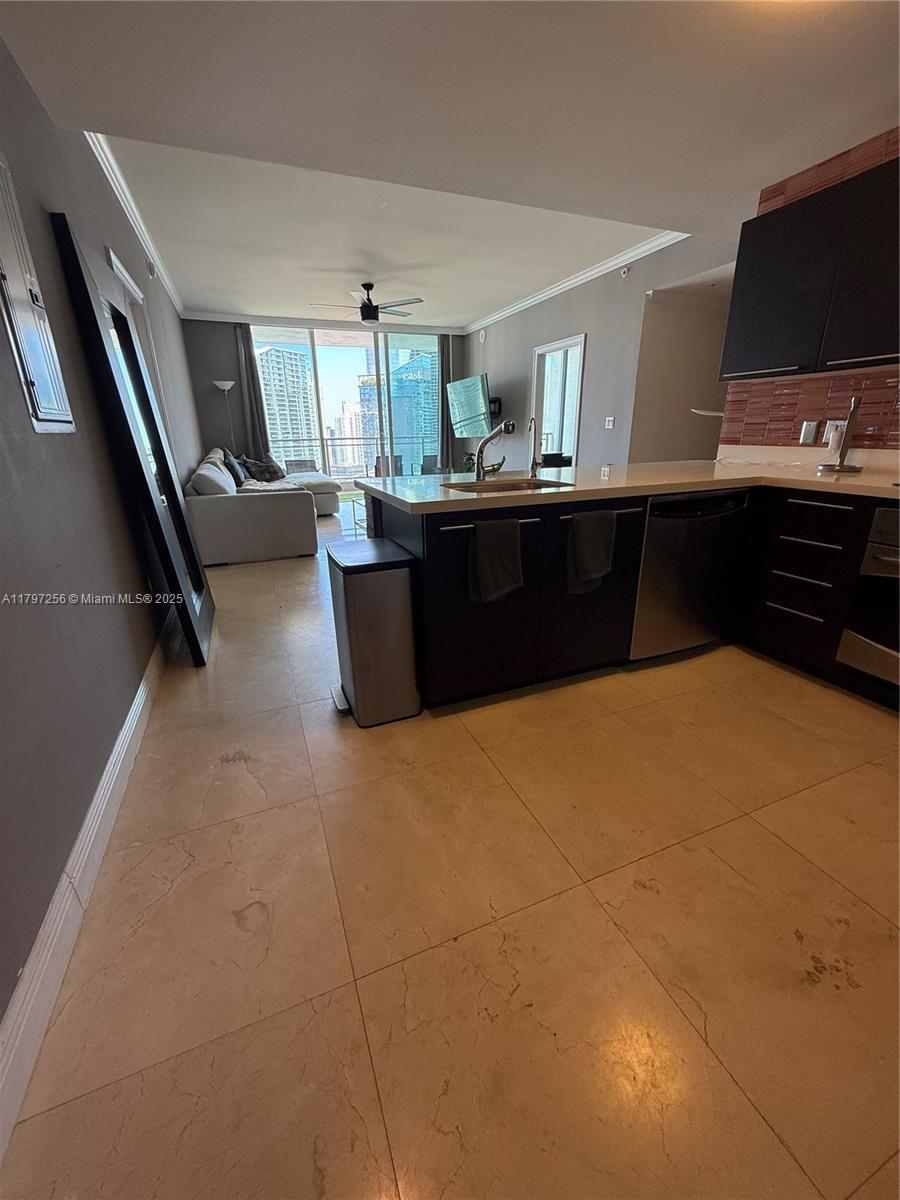 90 Southwest 3rd Street, Unit 3601 Miami, FL 33130 - Photo 7 of 49 a room with a bed and a television