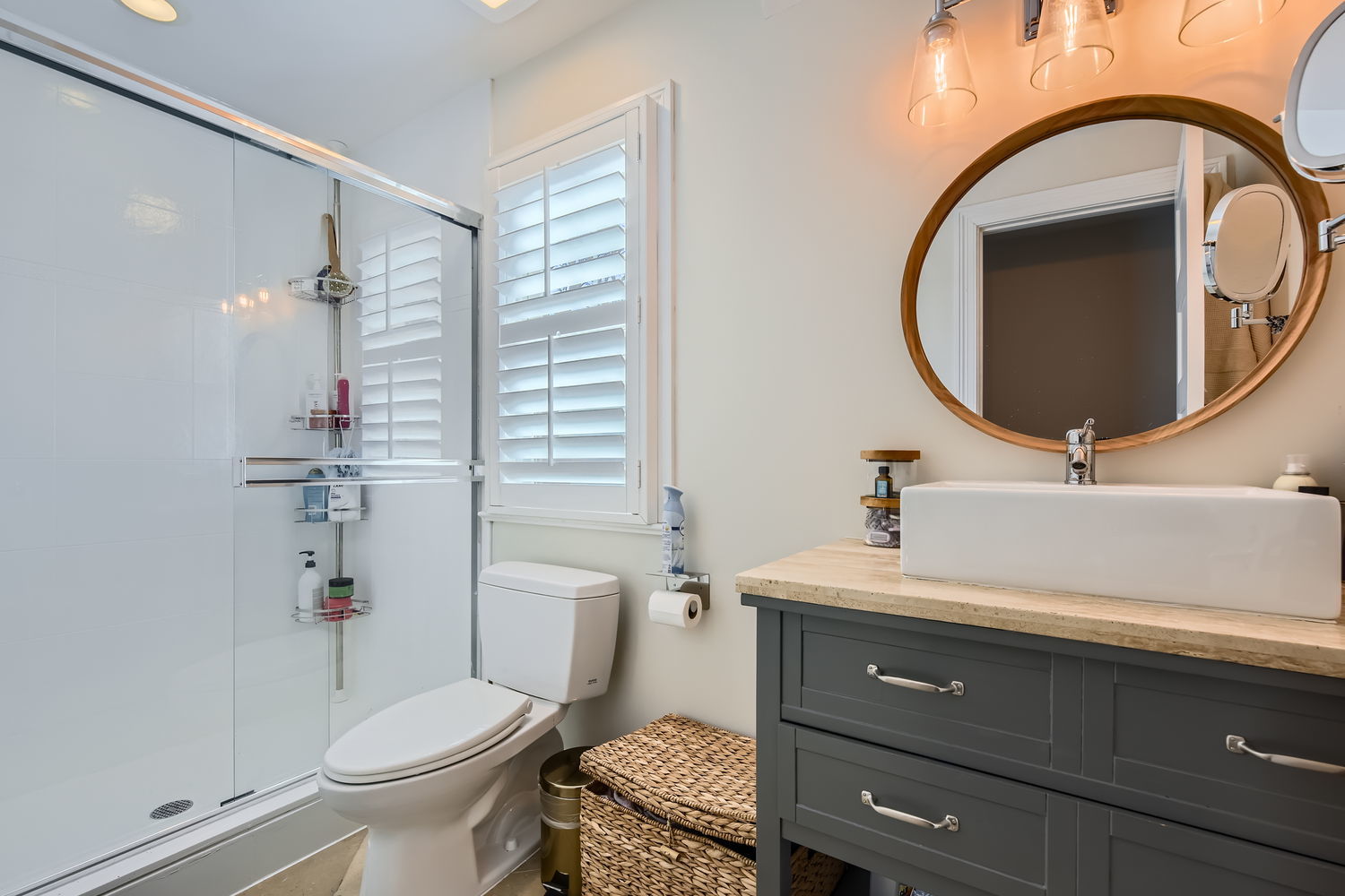 83 North Cowley Road Riverside, IL 60546 - Photo 23 of 36 a bathroom with a sink a toilet and a mirror