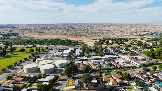 an aerial view of a city with lots of residential buildings