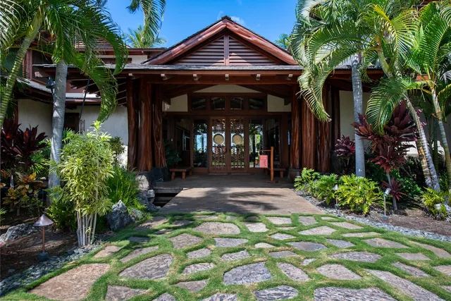 a front view of a house