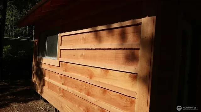 a view of a bathroom with a window