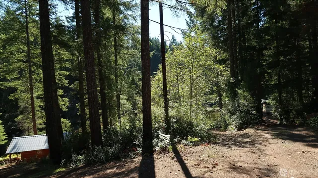 a view of outdoor space and green space