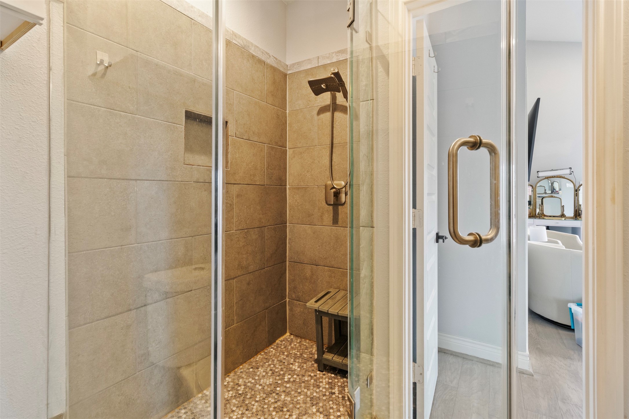 6706 Lozier Street Houston, TX 77021 - Photo 12 of 32 a bathroom with a shower and a sink