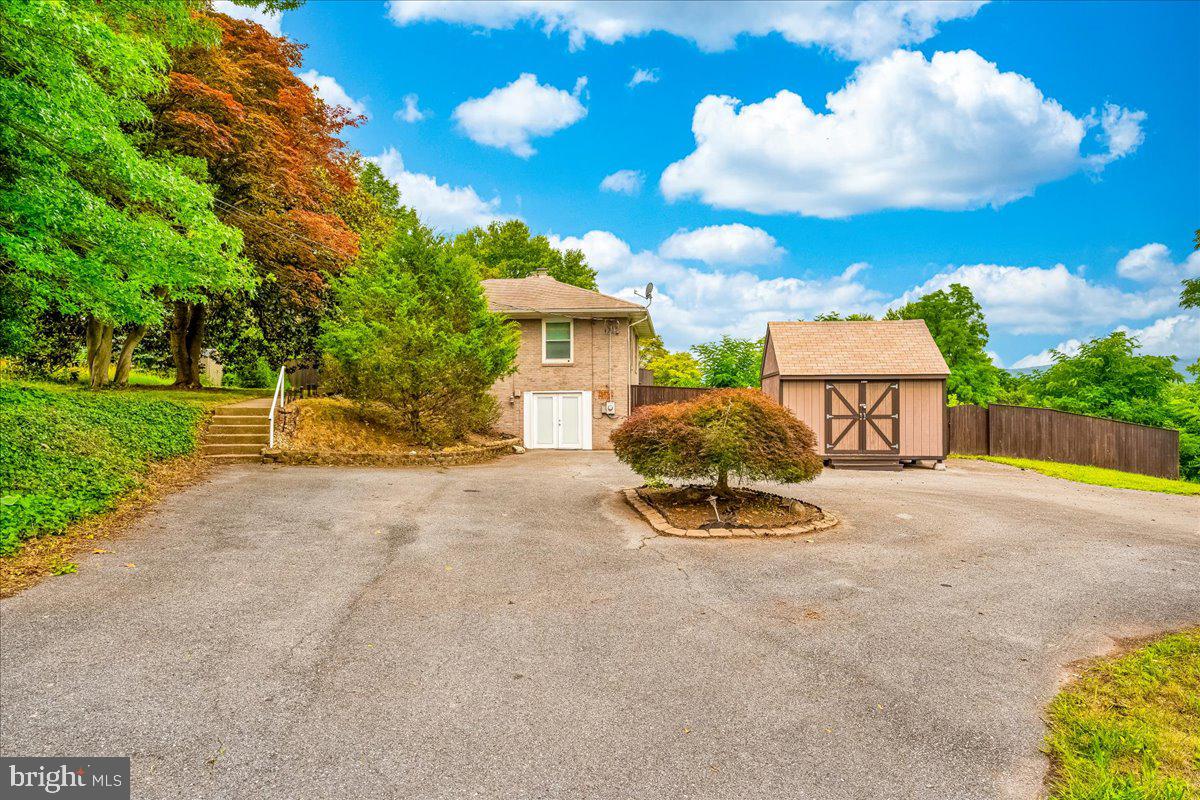 5968 Grove Hill Road Frederick, MD 21703 - Photo 2 of 43 Circle Driveway with a large shed with electricity