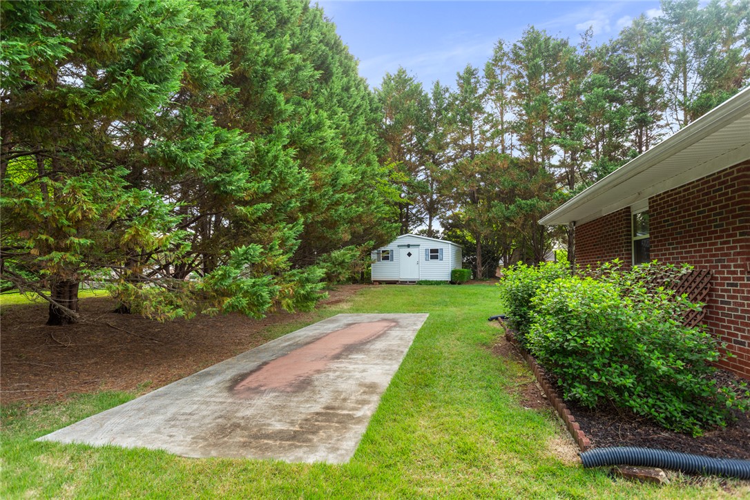 202 Keowee Trail Seneca, SC 29672 - Photo 26 of 35 This verdant yard offers a delightful blend of mature trees and open green space, perfect for outdoor enjoyment.