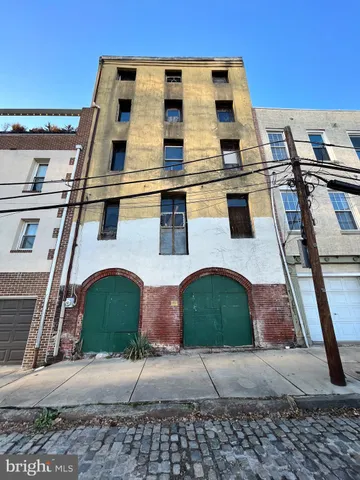 a front view of a building