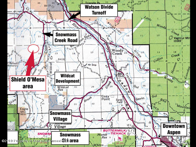 Tbd Tbd Monastery Cutoff Road Snowmass, CO 81654 - Photo 18 of 19 Aspen - Old Snowmass Location Map