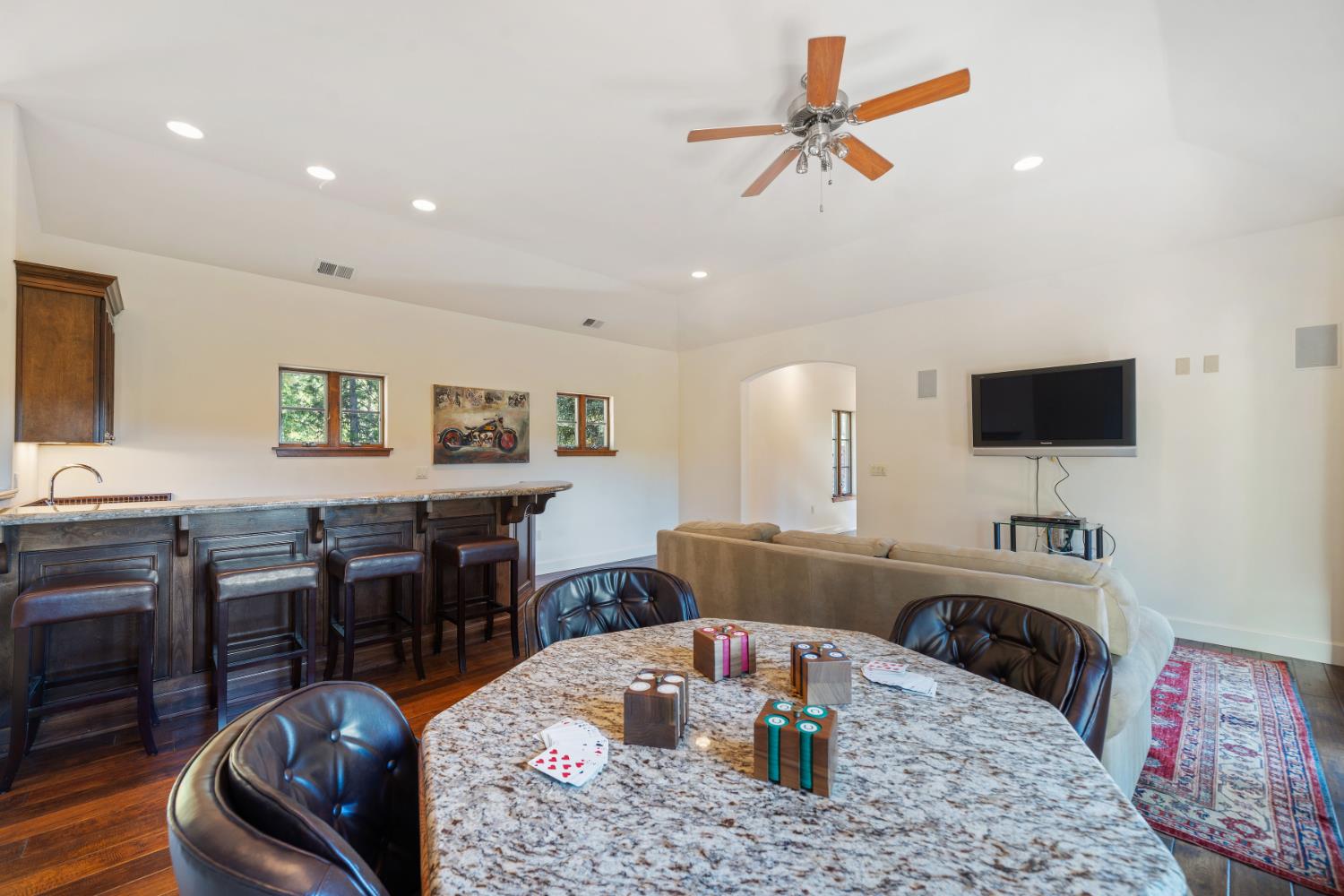 4581 Highway 4 Murphys, CA 95247 - Photo 9 of 65 a living room with furniture and a flat screen tv